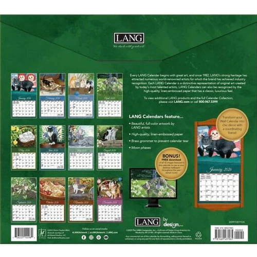 2026年 ラングカレンダー Love of Cats ラブオブキャッツ lang LANG社