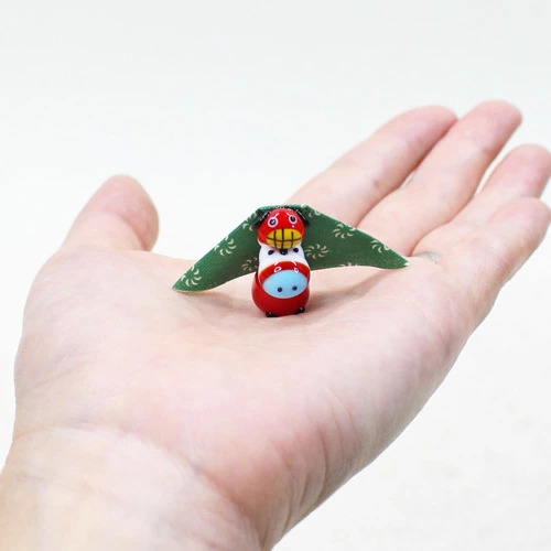 ガラス干支人形 獅子舞ウマい ガラス ガラス細工 小さい 馬 うま