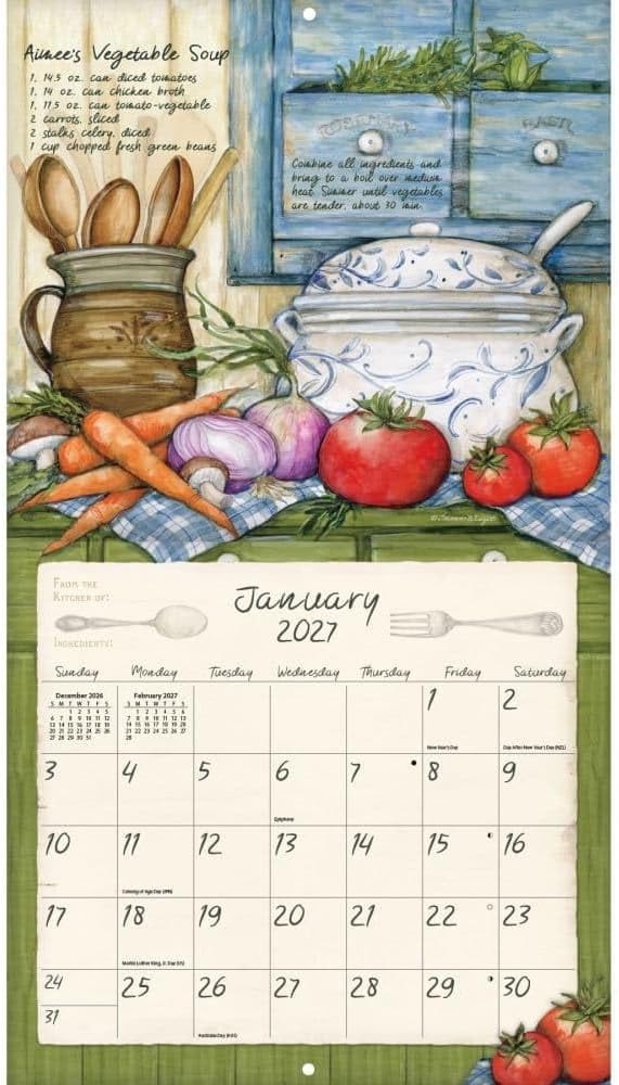 2027年ラングカレンダー「American Kitchen」アメリカンキッチン lang