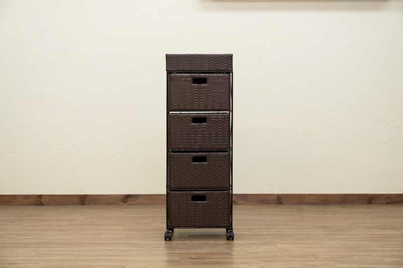 サカベ ラタン調 チェスト 4段 : Practica-LIFE - 通販 - Yahoo