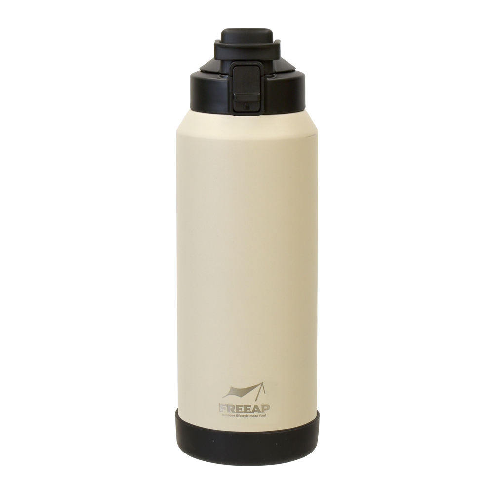 FREEAP ワンタッチ直飲みボトル1.1L グレージュ／スモークネイビー