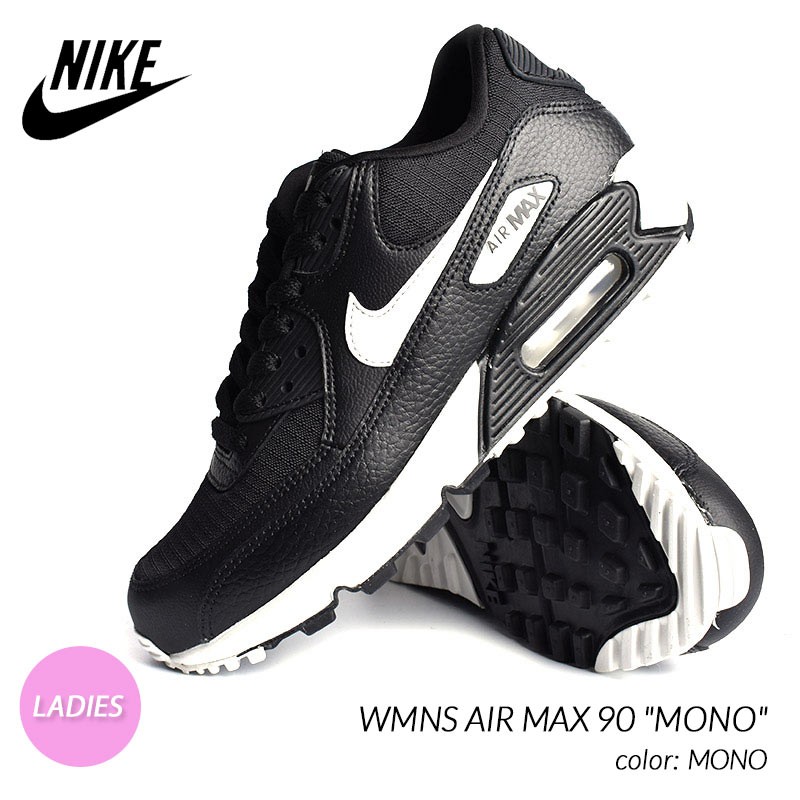 限定 ナイキ ウィメンズ エアマックス 90 レディース スニーカー Nike Wmns Air Max 90 Mono 黒 ブラック 白 ホワイト 060 11 Precious Place 通販 Yahoo ショッピング