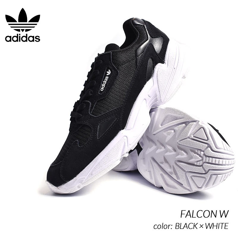 adidas falcon black white