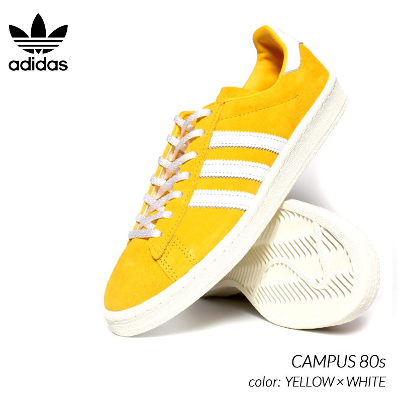 adidas CAMPUS 80s YELLOW × WHITE アディダス キャンパス スニーカー 