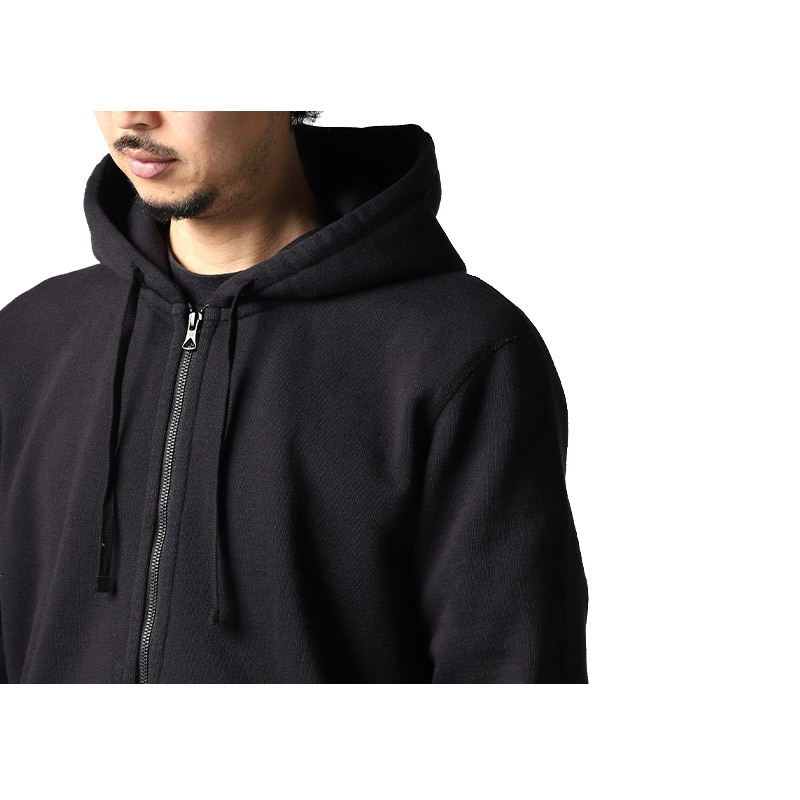 REIGNING CHAMP HEAVYWEIGHT TERRY FULL ZIP HOODIE BLACK レイニング