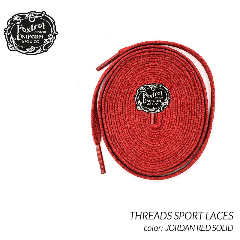 Foxtrot Uniform THREADS SPORT LACES JORDAN RED SOLID Foxtrot Uniform THREADS SPORT LACES JORDAN RED SOLID