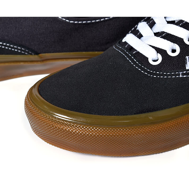 Vans authentic clearance black and gum