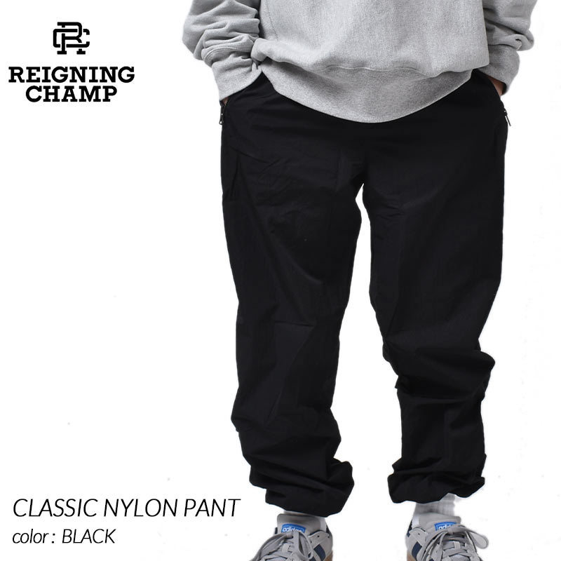 REIGNING CHAMP CLASSIC NYLON PANT BLACK レイニングチャンプ クラシック ナイロンパンツ ( レーニングチャンプ  パンツ 黒 ブラック RC-5329 ) : 3554 : PRECIOUS PLACE - 通販 - Yahoo!ショッピング