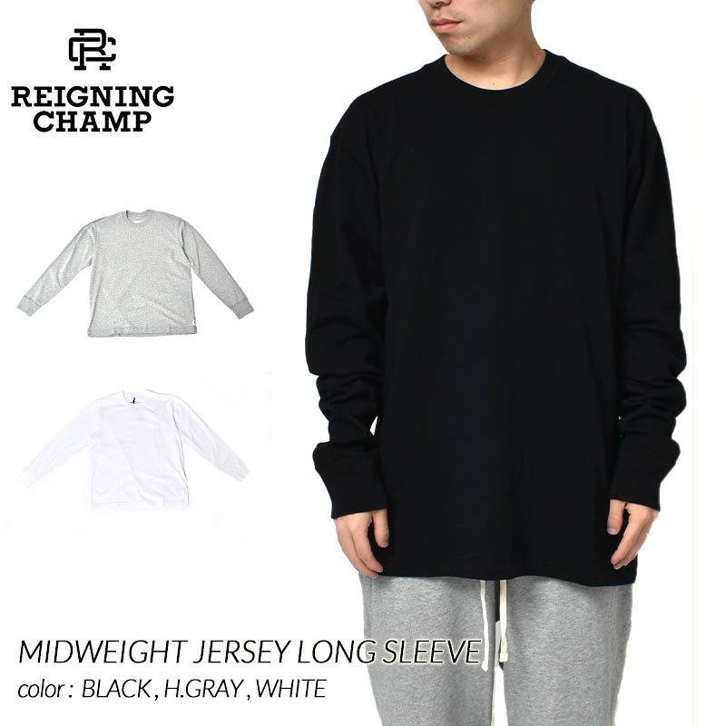 REIGNING CHAMP MIDWEIGHT JERSEY LONG SLEEVE WHITE