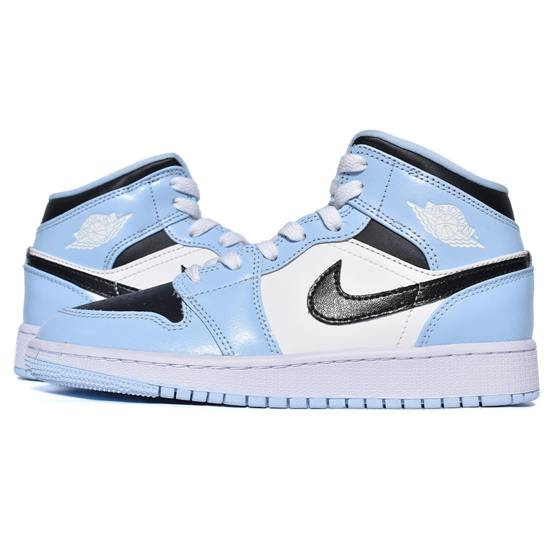 AIR JORDAN 1 MID NIKE スニーカー　23cm 青　美品！ 20240204c6.jpg