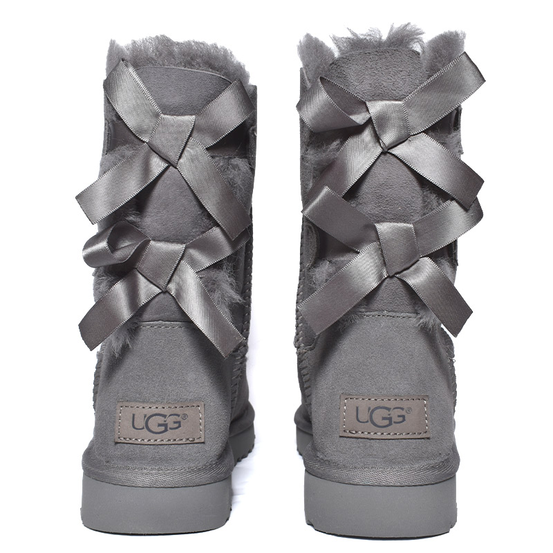 UGG WOMENS BAILEY BOW II GRAY アグ ムートンブーツ ベイリー UGG WOMENS BAILEY BOW II GRAY アグ ムートンブーツ ベイリー