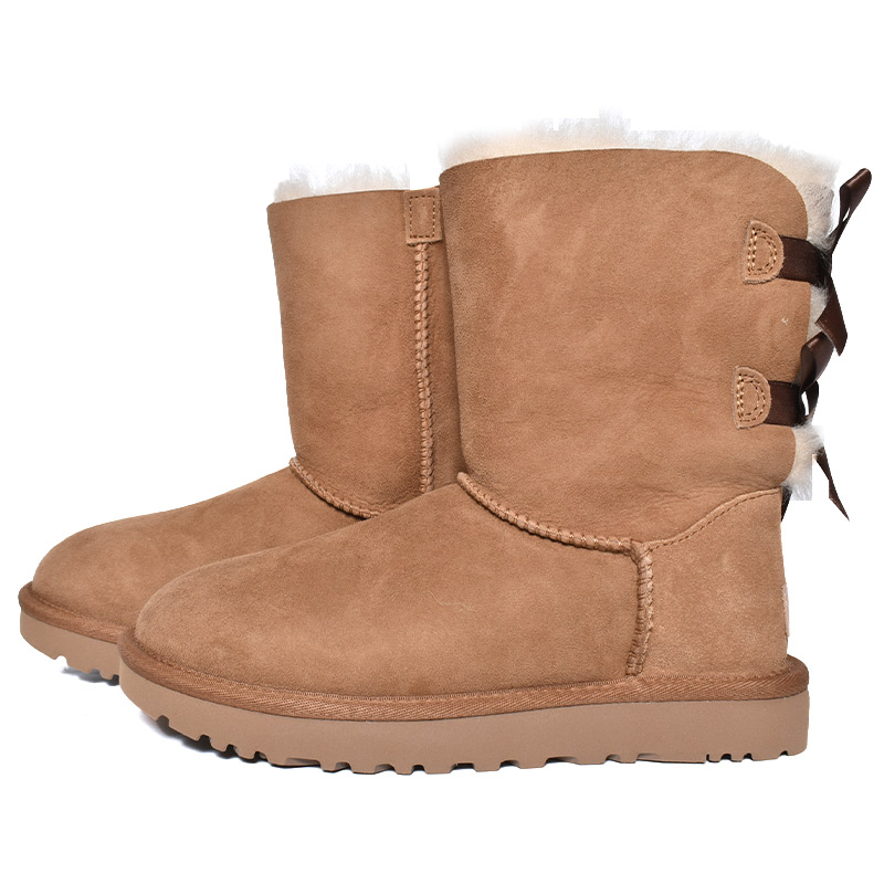 UGG WOMENS BAILEY BOW II CHESTNUT アグ ムートンブーツ