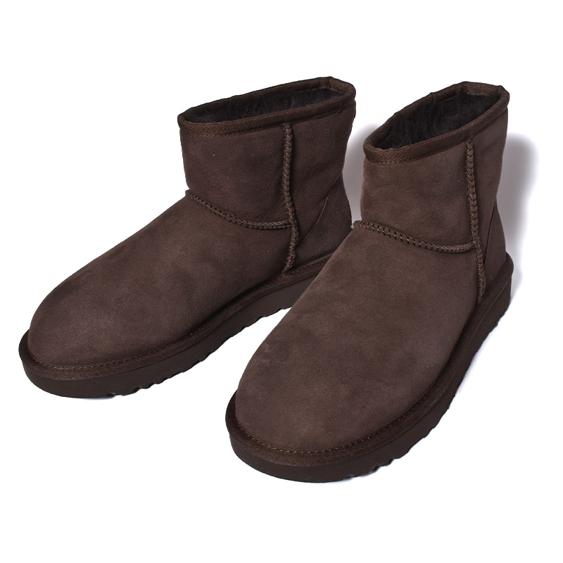 UGG WOMENS CLASSIC MINI II CHOCOLATE アグ ムートンブーツ クラシック ミニ 2 レディース ( チョコレート  ブラウン 茶色 BOOTS 1016222 )