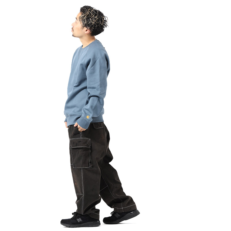 Carhartt 日本未発売 WIP CHASE SWEAT SHIRT BLUE/GRAY