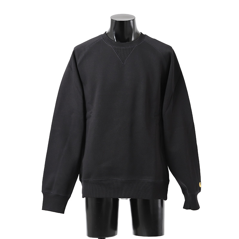 スウェット・トレーナー Carhartt SWEATSHIRTS (I033661 00FXX) Carhartt 日本未発売 WIP CHASE SWEAT SHIRT BLACK カーハート