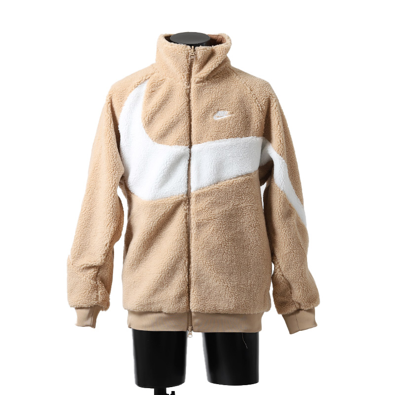 NIKE BIG SWOOSH BOA JACKET BEIGE × WHITE ナイキ ビッグ スウッシュ ボア ジャケット スニーカー ( ベージュ  白 ブルゾン BQ6546-200 ) : 4153 : PRECIOUS PLACE - 通販 - Yahoo!ショッピング