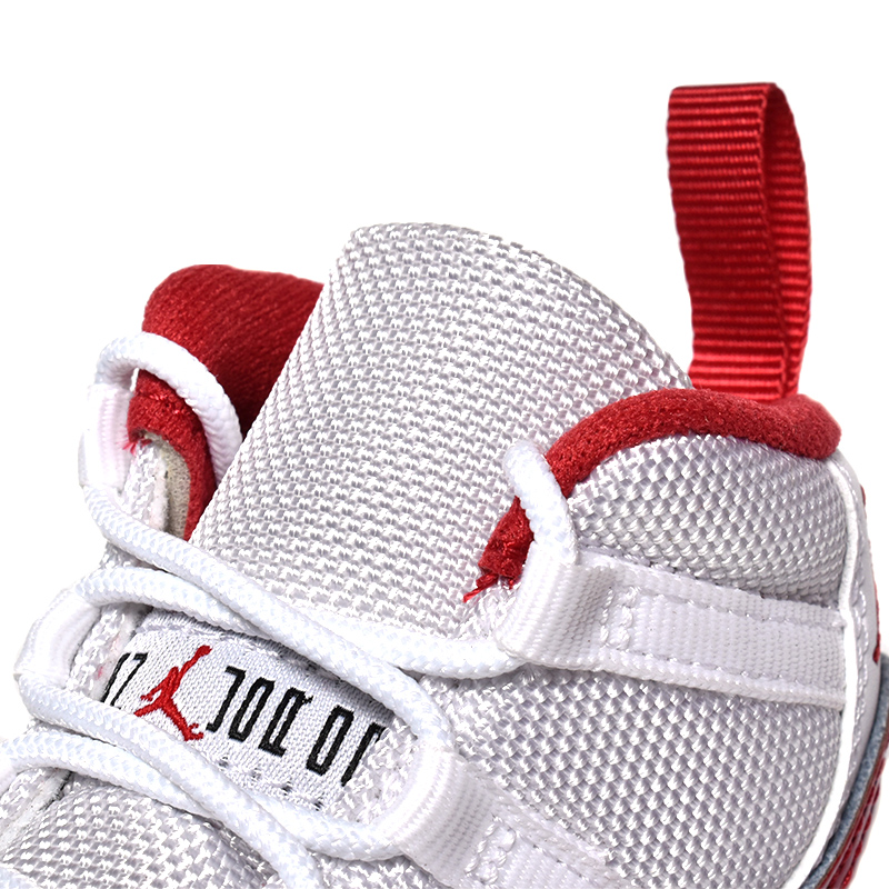 JORDAN BRAND JORDAN 11 RETRO (TD) WHITE/VARSITY RED-BLACK