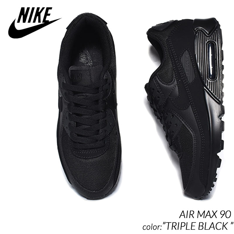 Air max 90 triple black womens sale