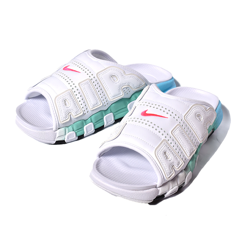 日本未発売 NIKE AIR MORE UPTEMPO SLIDE “White Mint Blue” ナイキ 