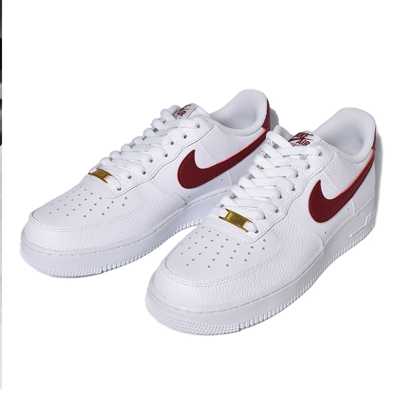 Air force ones white and red sale