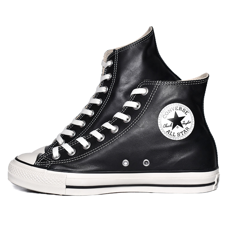 CANVAS ALL STAR CONVERSE (R) OLIVE GREEN LEATHER HI 