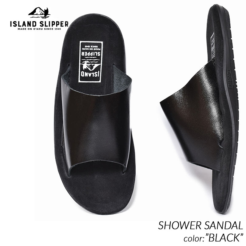 アイランドスリッパー 8 サンダル スウェード レザー 黒 ブラック シューズ サンダル | 【RESTOCK】PB408 / BLACK × BLACK SUEDE - ISLAND