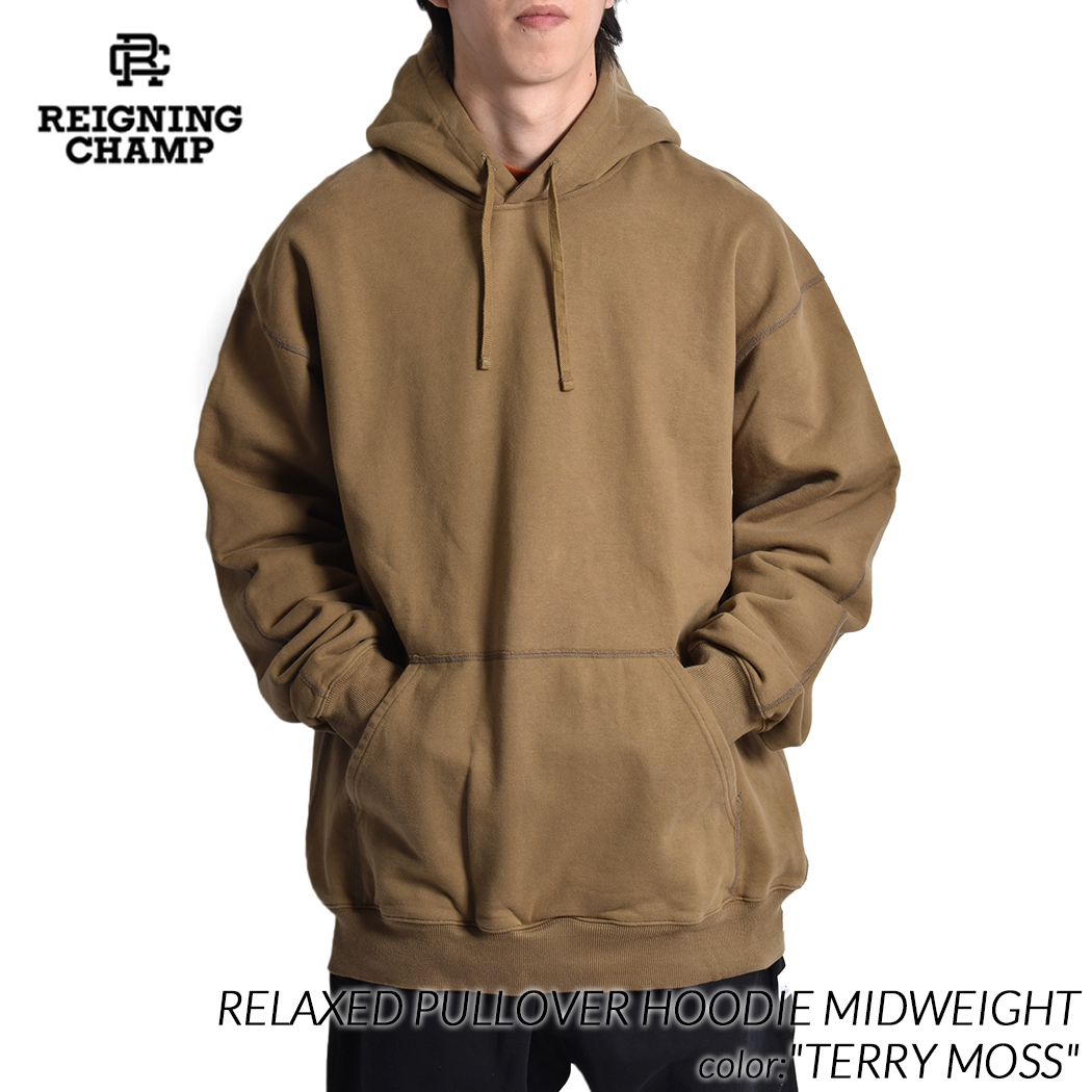 REIGNING CHAMP RELAXED PULLOVER HOODIE MIDWEIGHT TERRY MOSS レイニングチャンプ パーカー  ( レーニングチャンプ RC-3719 ) : 4346 : PRECIOUS PLACE - 通販 - Yahoo!ショッピング