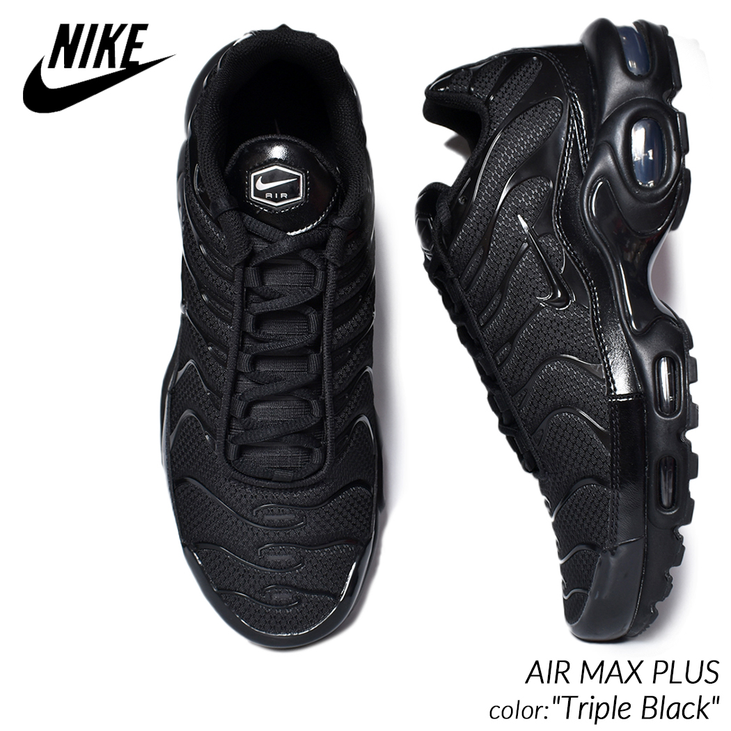 NIKE AIR MAX PLUS Triple Black 604133 050 5640 PRECIOUS PLACE Yahoo