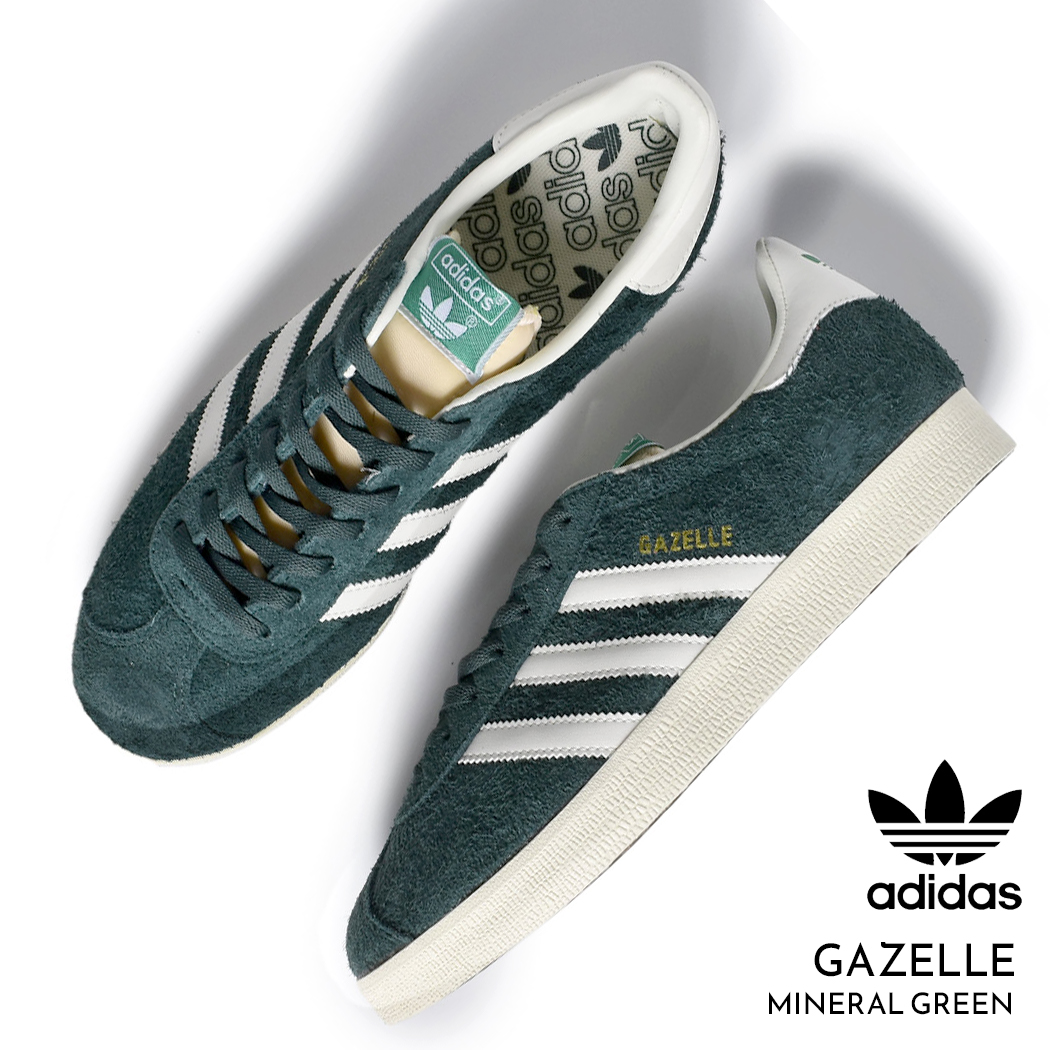 adidas gazelle ガゼル アディダススニーカー adidas アディダス ガゼル スニーカー GAZELLE ”MINERAL GREEN