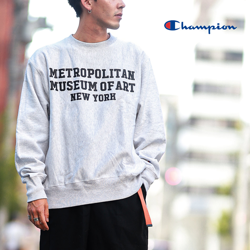 THE MET x CHAMPION REVERSE WEAVE CREW SWEAT チャンピオン