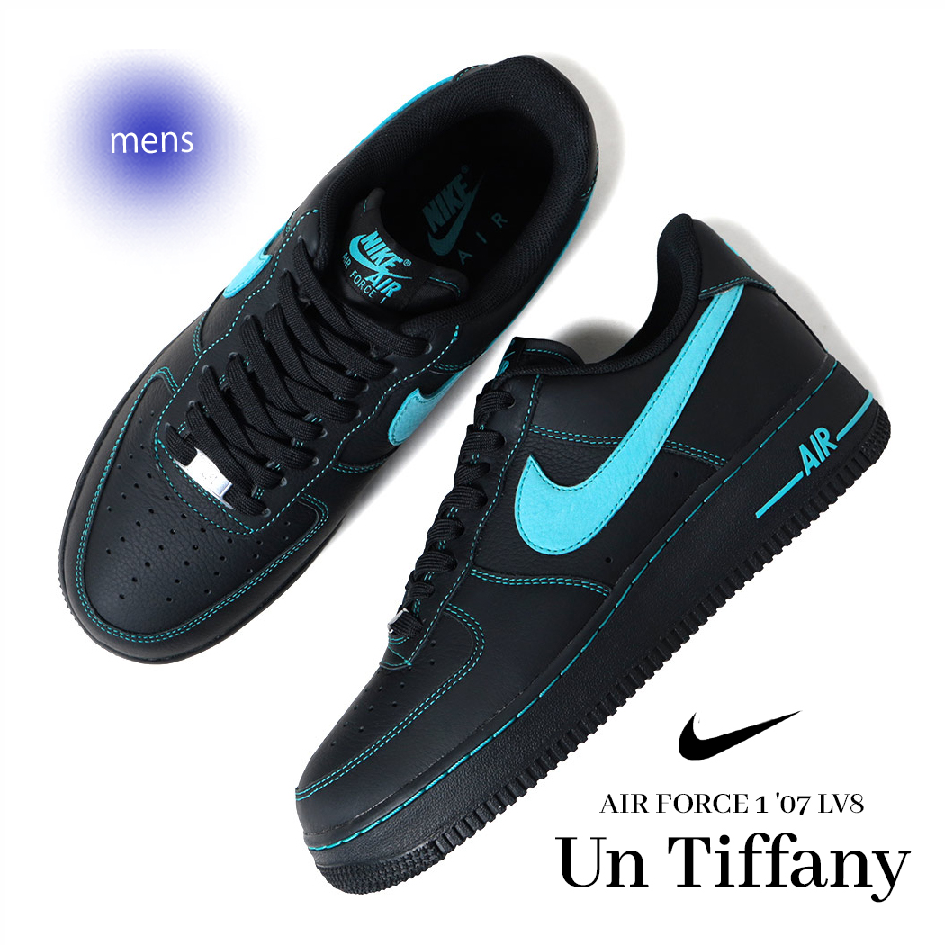【日本未発売】新品未使用NIKEティファニーブルー 海外限定ブラックセットアップ ナイキ】ティファニーブルーをまとった「AF1」誕生！夢のコラボ