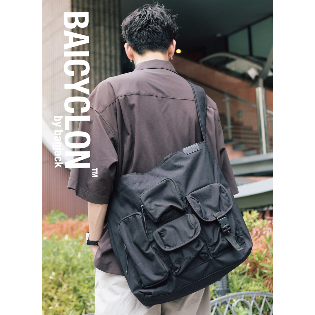 BAICYCLON マルチ ポケット トートバッグ BAICYCLON by Bagjack バイシクロン マルチポケット トート