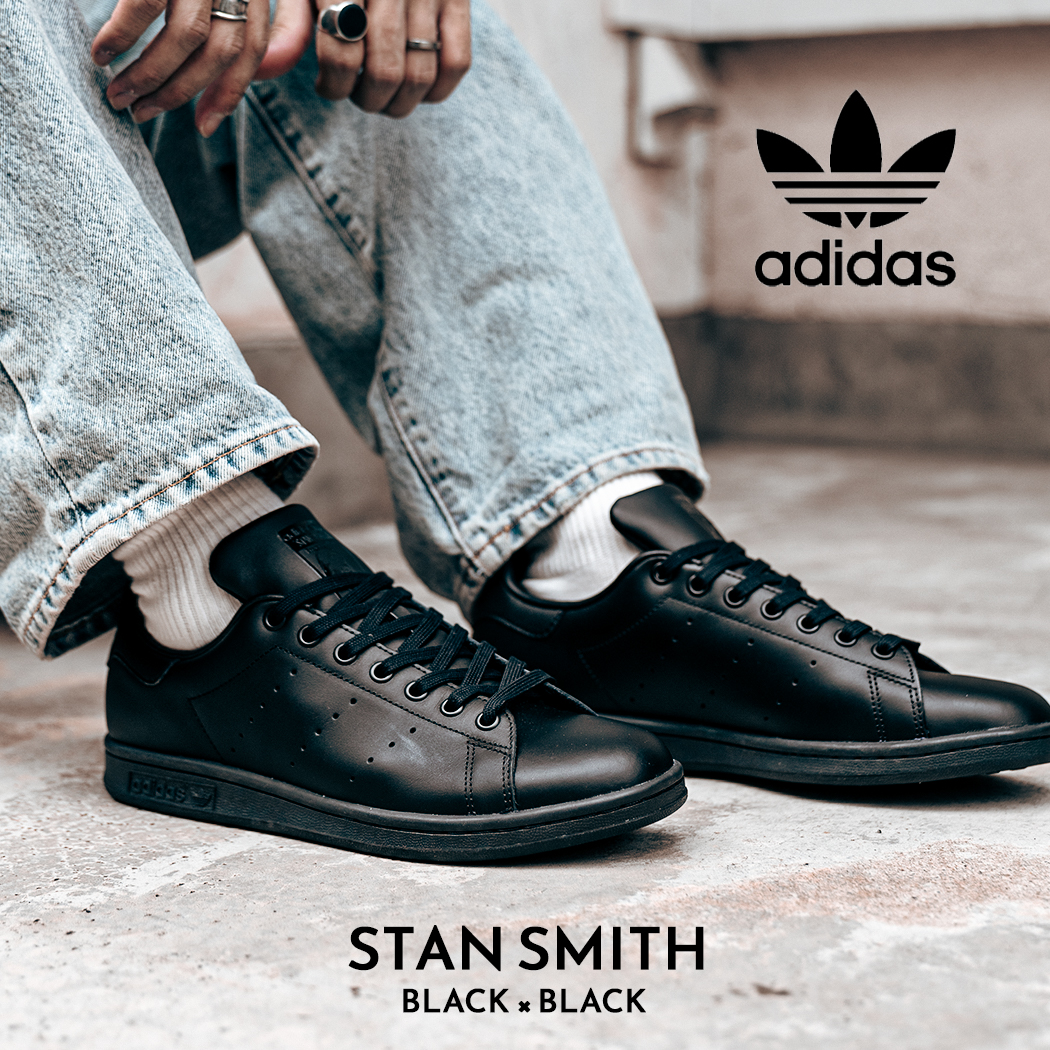 adidas STAN SMITH BLACK × BLACK アディダス スタンスミス スニーカー ( 黒 ブラック メンズ M20327 ) :  1069 : PRECIOUS PLACE - 通販 - Yahoo!ショッピング