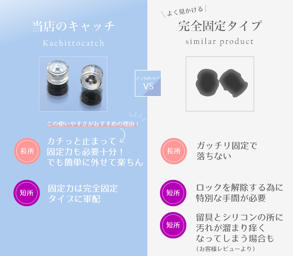 ピアスキャッチ ピアス キャッチ Kachittoキャッチ カチットキャッチ 両耳用
