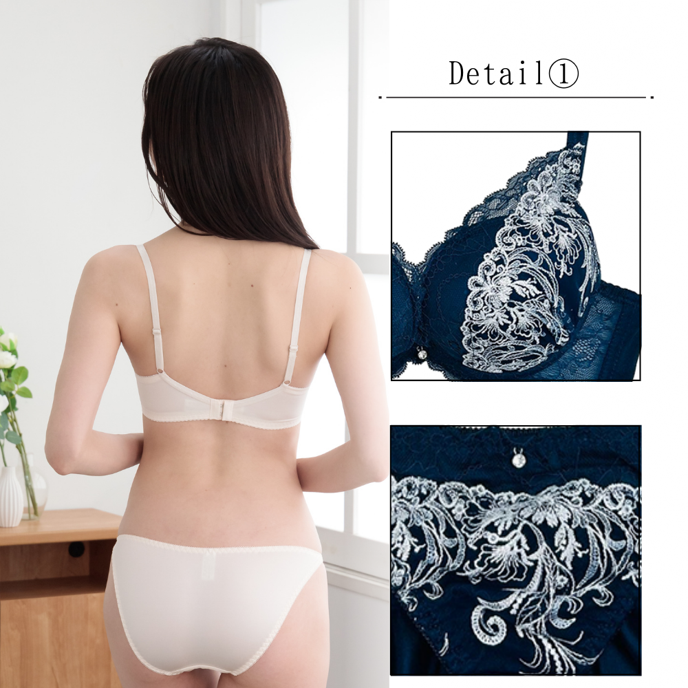 ブラセット ワイヤーブラジャー ショーツセット レディース 脇高