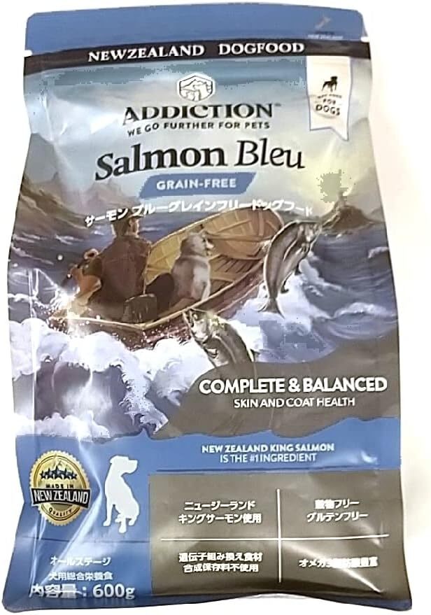 アディクション サーモンブルー 500g ドッグフード : プレミアムフード