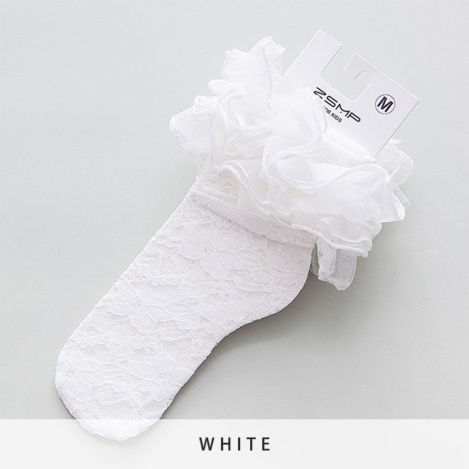 靴下 キッズ レース ソックス 女の子 11 16cm ハイソックス フリル フォーマル プリンセス 発表会 イベント パーティー 登園 通学 C376 Premium Interior Shop 通販 Yahoo ショッピング