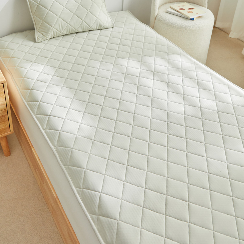 SLEEPSLEEP 敷きパッド 夏用 冷感 リバーシブル ダブル 140×200 洗える