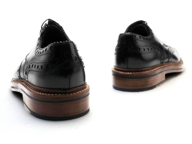 GRENSON（グレンソン） 靴 アーチー ウィングチップ ブラック カーフ