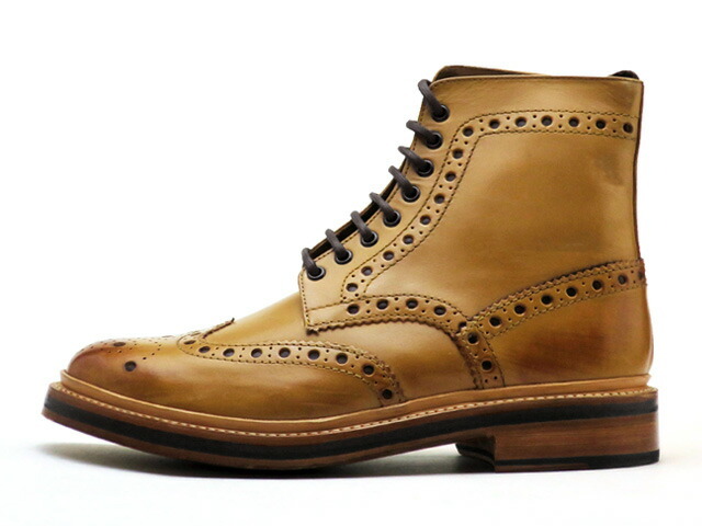 GRENSON ドレスシューズ GRENSON（グレンソン） 靴 フレッド ウィングチップ タン カーフレザー