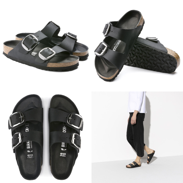 Birkenstock ブラック39 ビックバックルサンダル　ビルケンシュトック BIRKENSTOCK（ビルケンシュトック） アリゾナ ビッグバックル