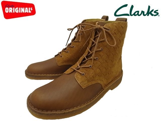 Clarks（クラークス） デザートベロア メンズ タバコ レザー ブーツ