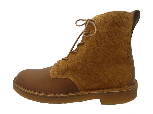 Clarks（クラークス） デザートベロア メンズ タバコ レザー ブーツ