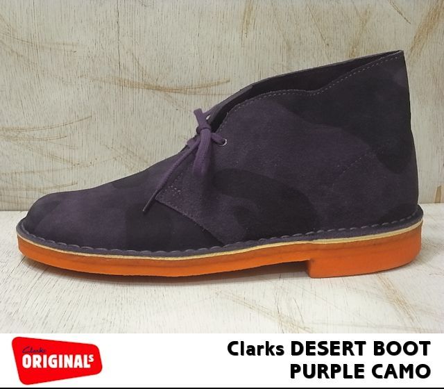 Clarks（クラークス） デザートブーツ メンズ パープルカモ ブーツ