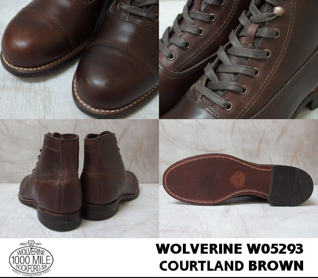WOLVERINE（ウルヴァリン） 1000マイルブーツ ブラウン ホーウィン