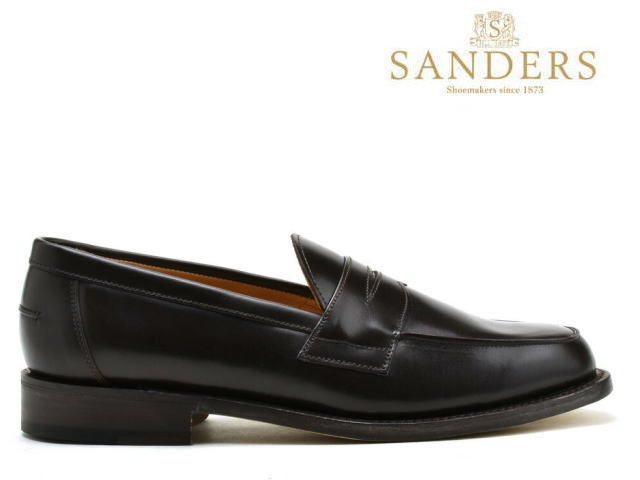 SANDERS サンダース ローファー スリッポン 革靴 SANDERS ローファー 「別注」Sanders×URBAN RESEARCH Butt Seam