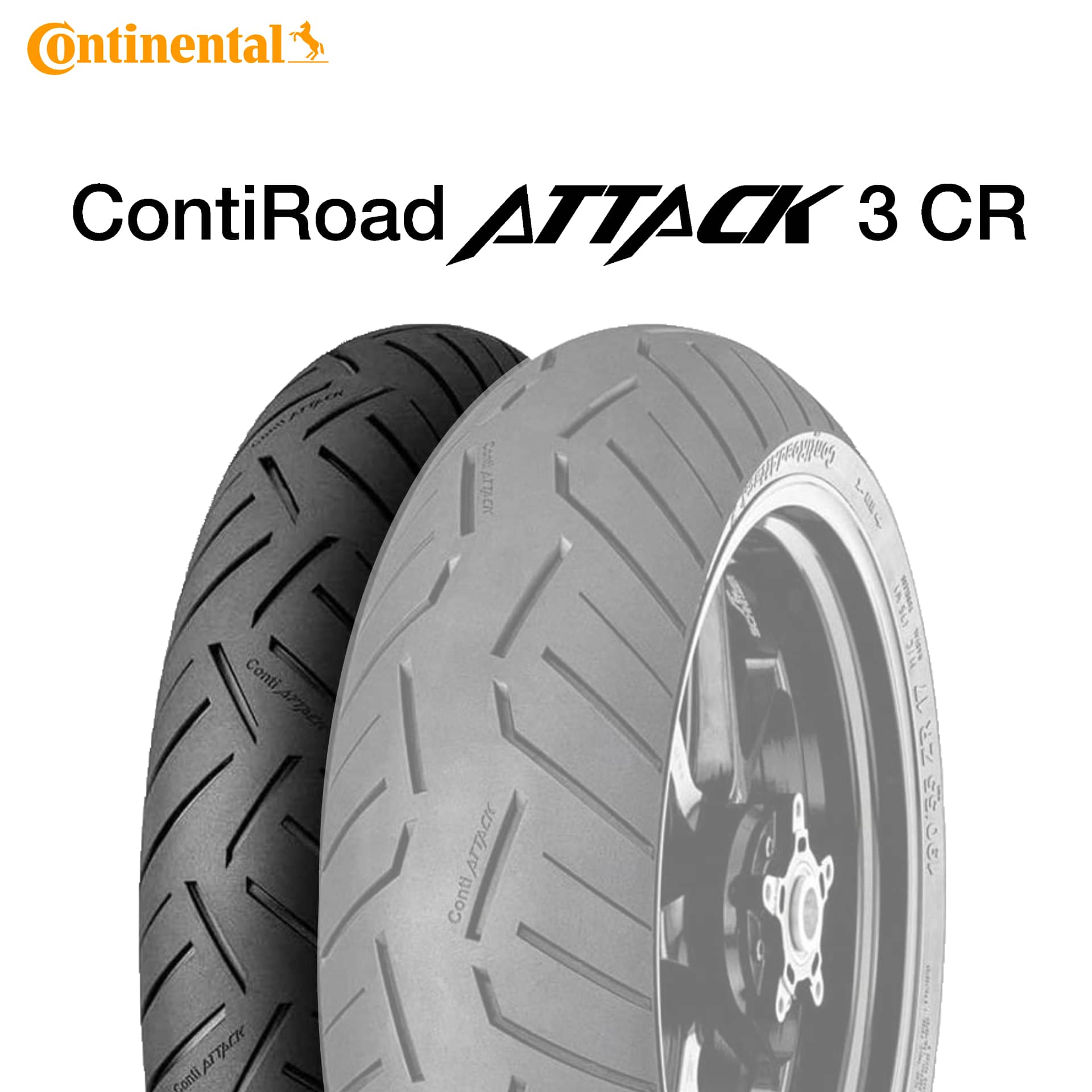 23年製 110/80ZR18 (58W) コンチネンタル コンチロードアタック3 CR CONTINENTAL ContiRoadAttack3 CR 新品 バイクタイヤ フロント用｜premiumtyre