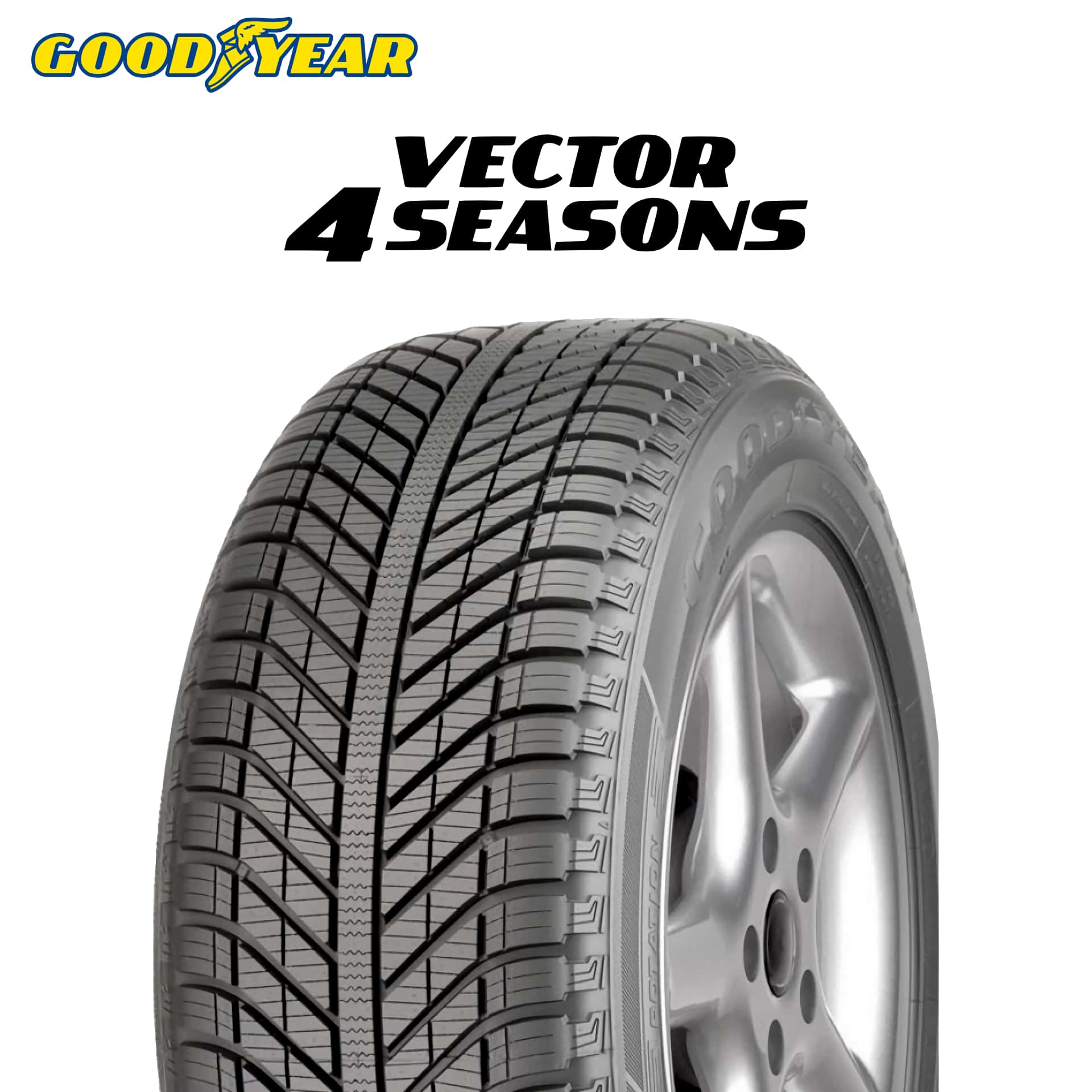 22日感謝デー 24年製 205/55R16 94V XL AO グッドイヤー Vector 4Seasons ベクター フォーシーズンズ アウディ承認タイヤ 単品
