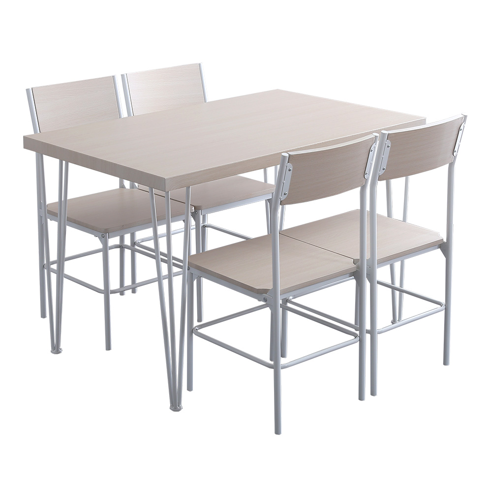 さわやかな背もたれ付きオシャレダイニング5点セット | ホームテイスト | 01