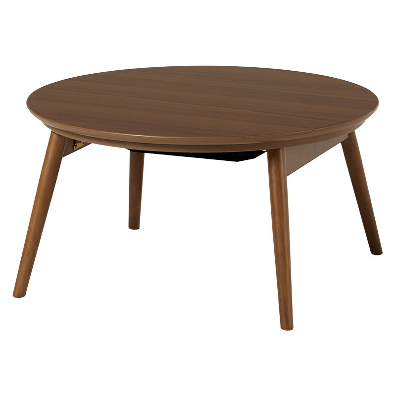 HAGiHARA（萩原） 丸型こたつテーブル 折脚 カジュアルコタツ 直径68cm